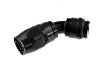 12 AN 45° hose end with -12 ORB male end- black //...