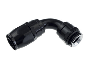 -12 AN 90° hose end with -12 ORB male end- black //...