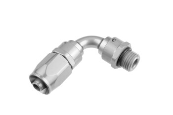 -12 AN 90° hose end with -12 ORB male end- clear //...