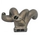 Turbo manifold - Racing - for VW/Audi EA827 engines with T3 twin scroll flange with 38mm TiAl wastegate connection