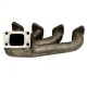 Turbo manifold for Opel C20NE longitudinal engines with T3 flange without wastegate connection