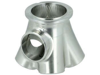 5-Zylinder CNC Edelstahl V-Band Sammler für Garrett GTX / G25 / G30 - mit 44mm Wastegate Anschluss