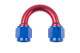 -08 AN female to -08 AN female 180 deg swivel coupler - red/blue | RHP