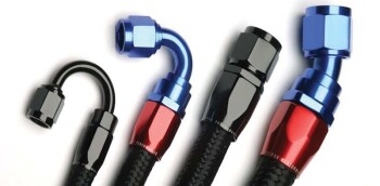 -12 AN / Dash 12 Black E85 Compatible Hydraulic Stainless...